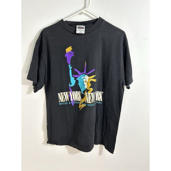 VTG NY Hotel & Casino Las Vegas Black Large L - Picture 1 of 8